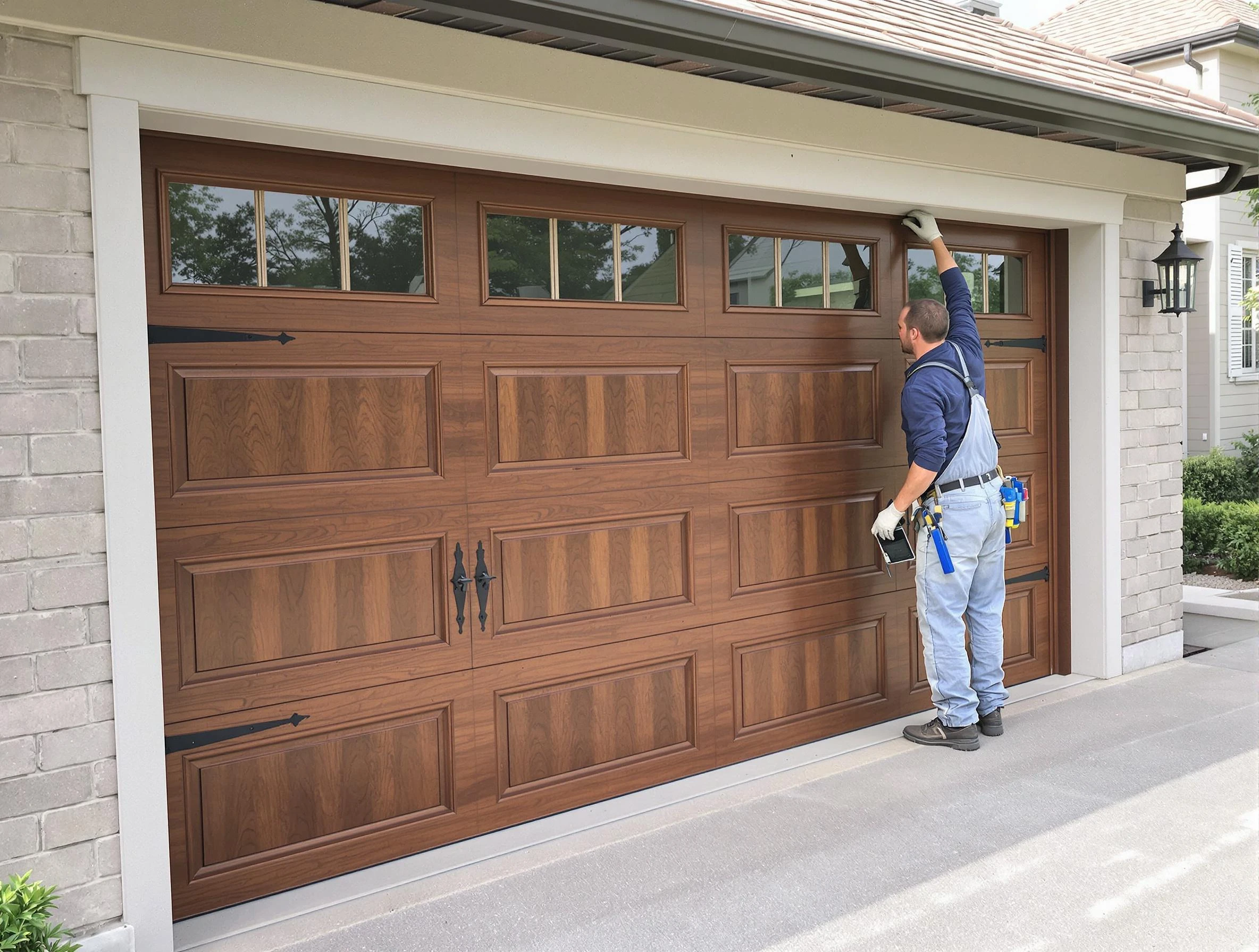 Custom garage door showcase by Fort Myers Garage Door Repair in Fort Myers