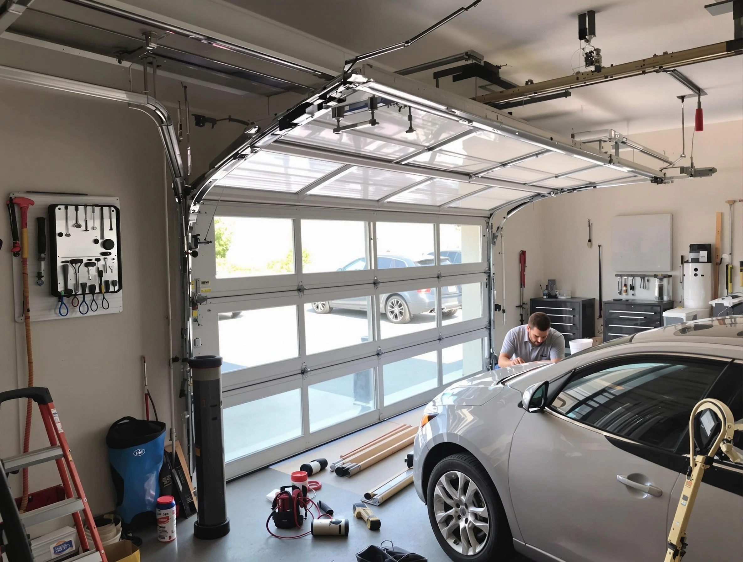 Garage door noise reduction service by Fort Myers Garage Door Repair in Fort Myers