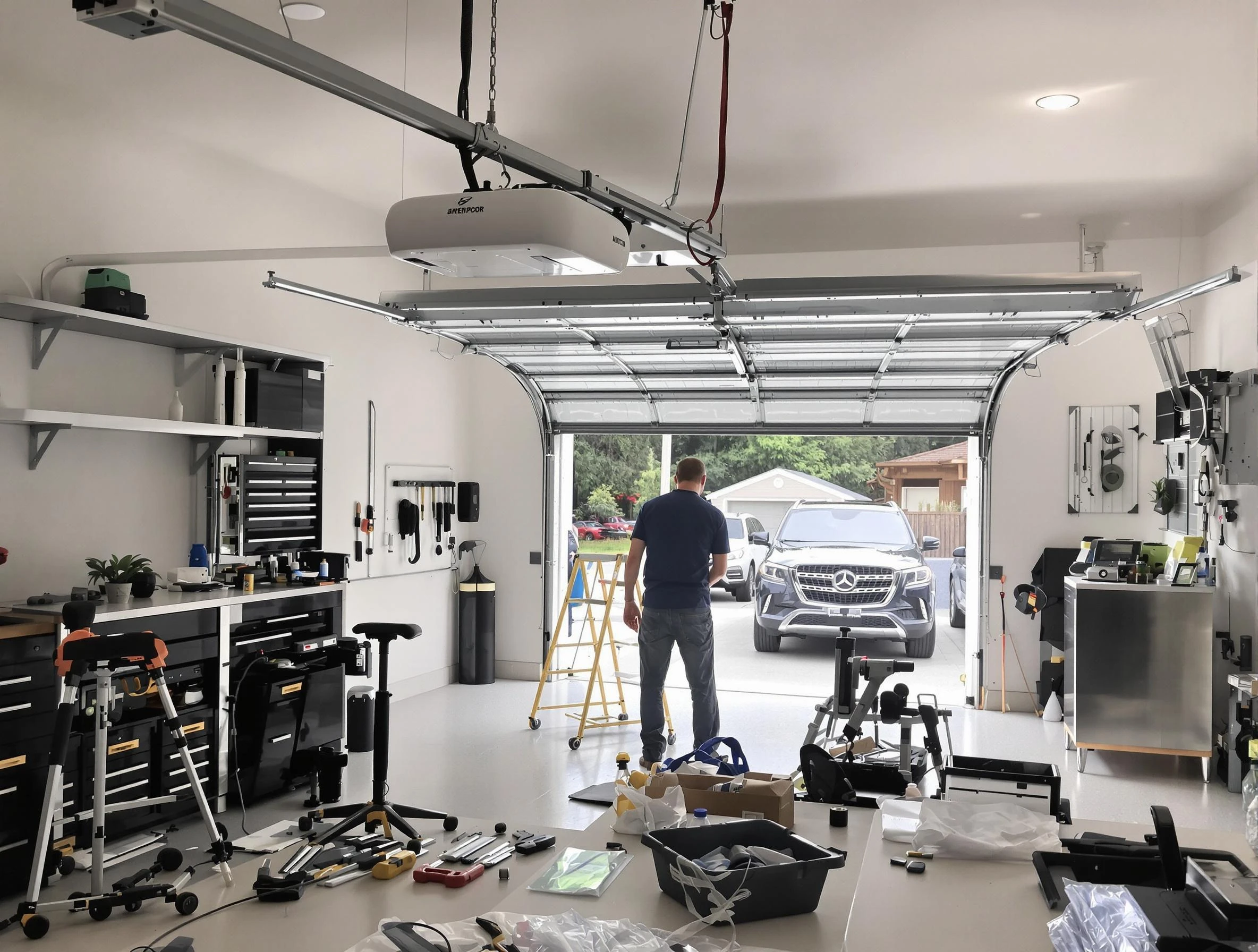 Garage door opener installation by Fort Myers Garage Door Repair in Fort Myers