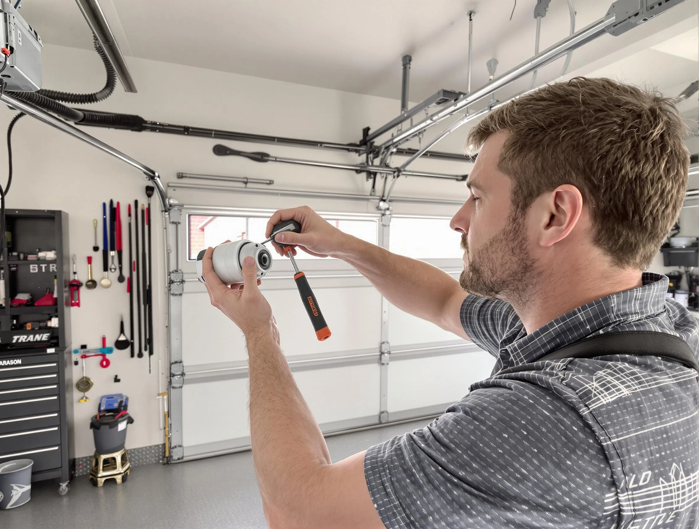 Garage door opener repair service by Fort Myers Garage Door Repair in Fort Myers