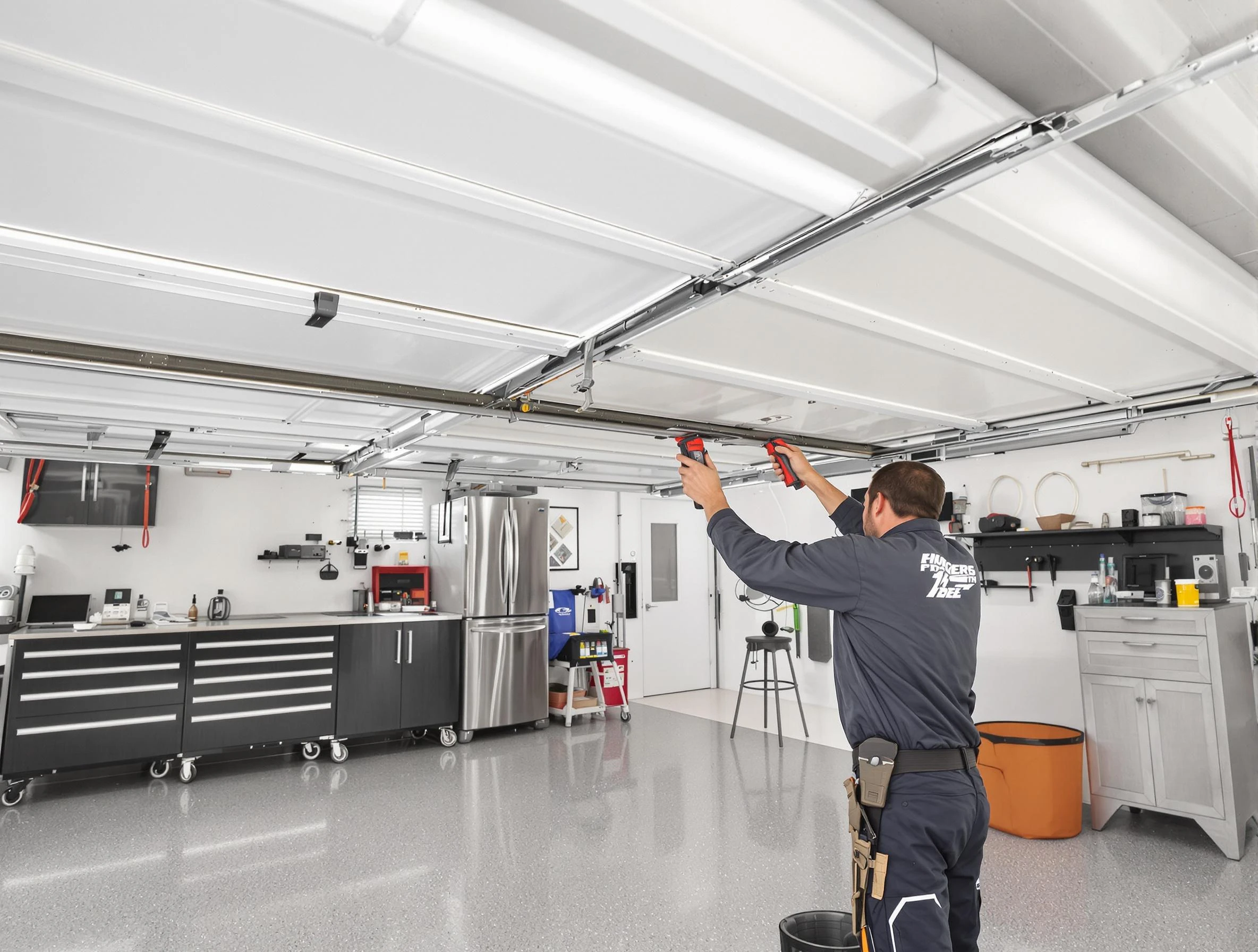 Overhead garage door repair service by Fort Myers Garage Door Repair in Fort Myers