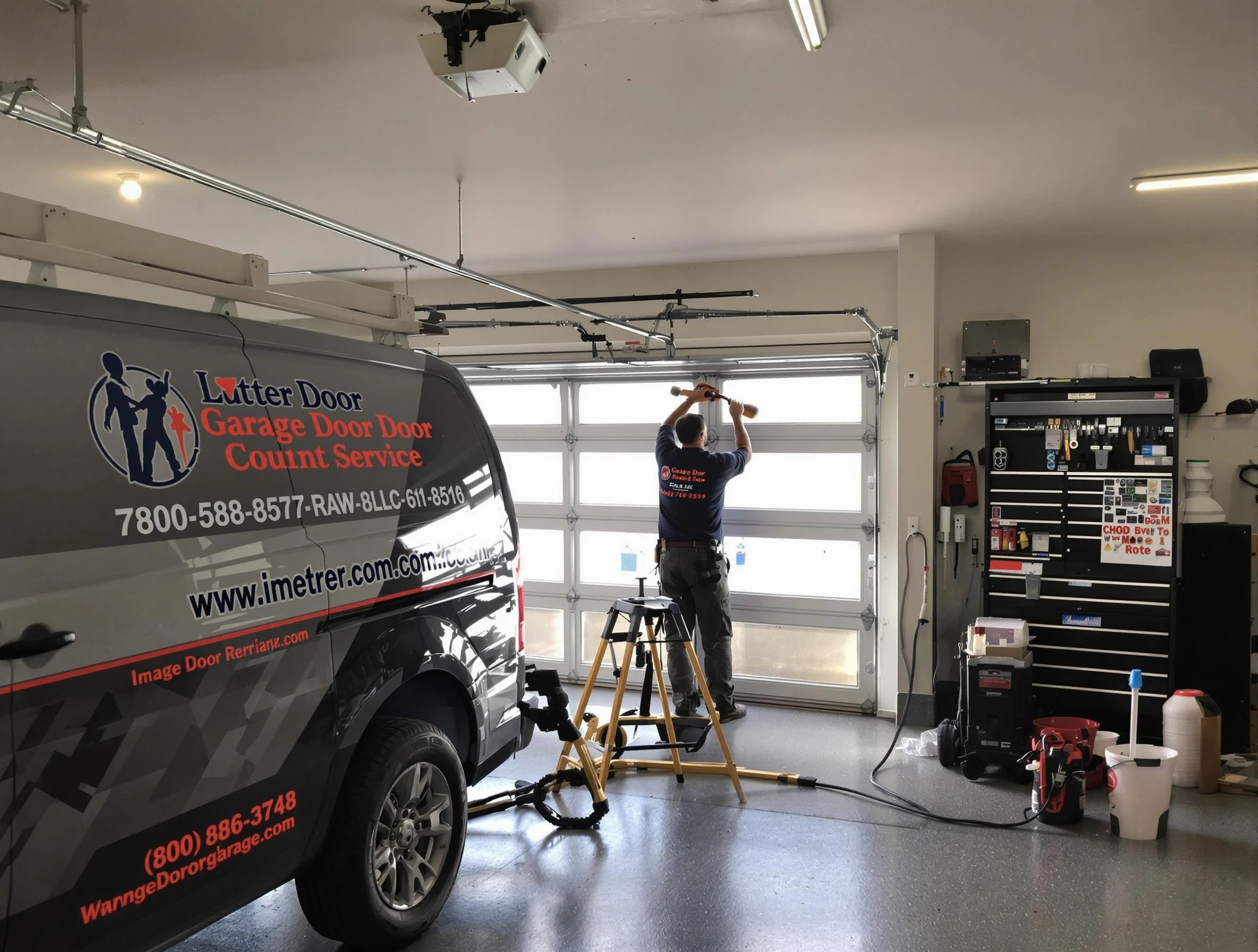 Fort Myers Garage Door Repair rapid response team performing same-day repair in Fort Myers