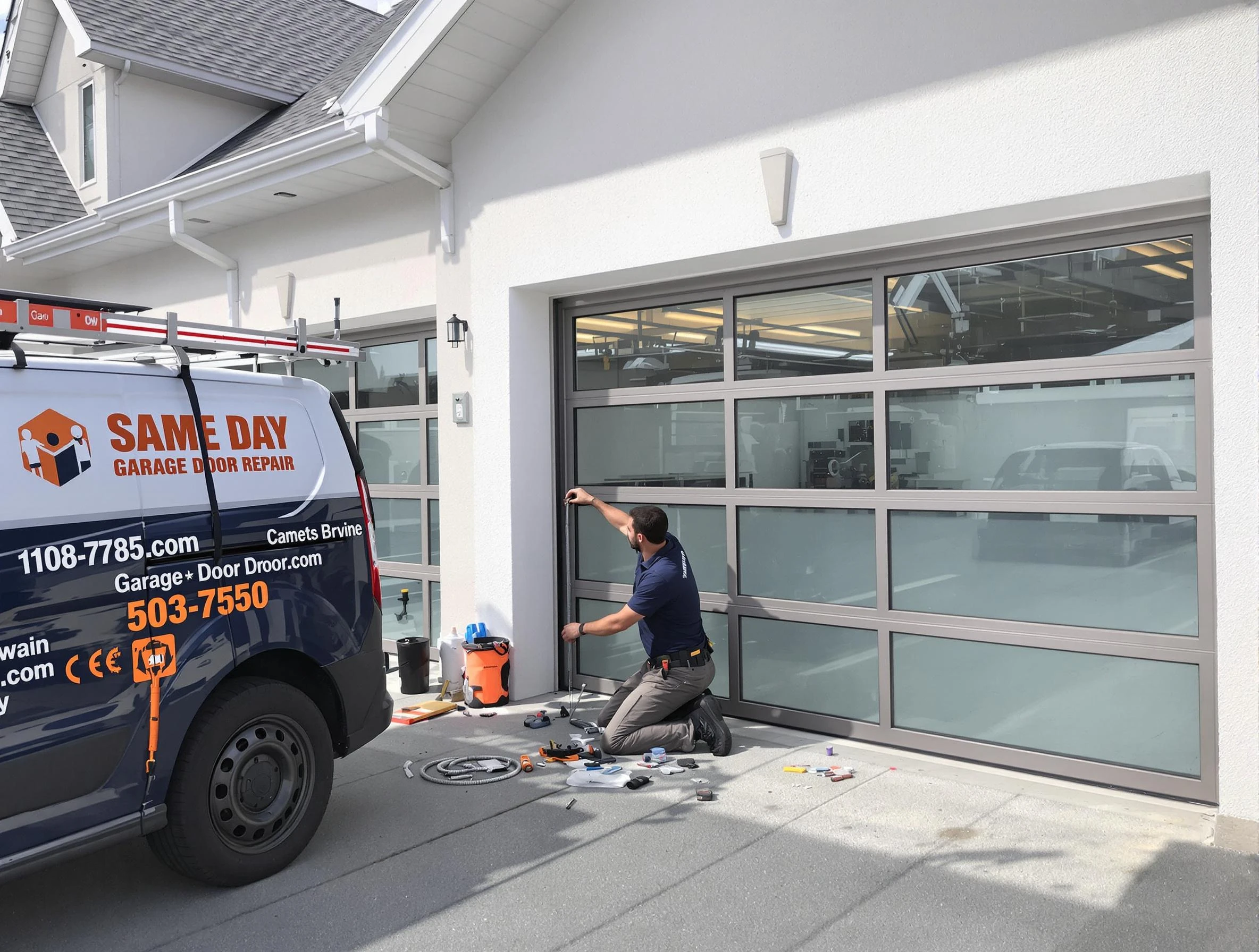 Same-day garage door repair service by Fort Myers Garage Door Repair in Fort Myers